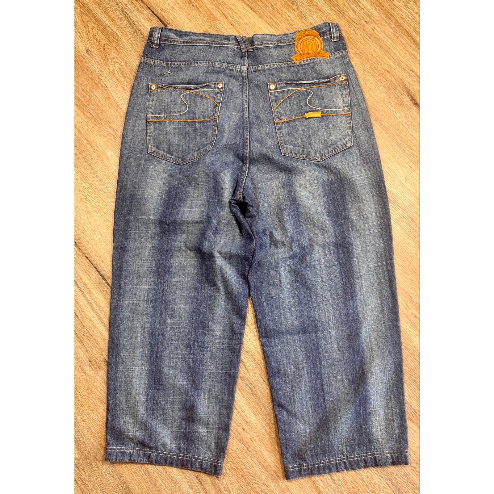 Y2K Bare Fox Urbanfolks Baggy Wide Leg Skater Jeans Men’s 42 x 32 JNCO Style