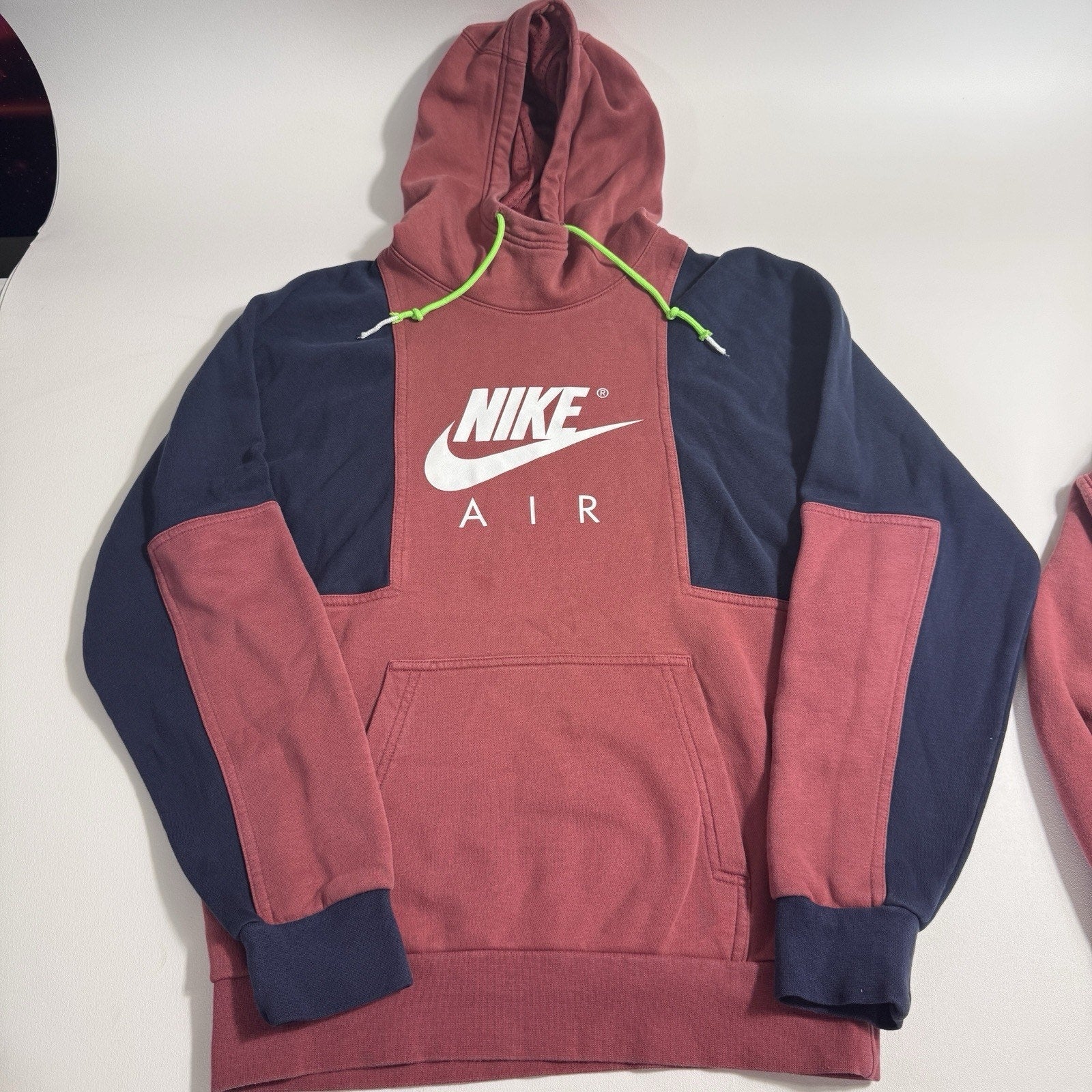 Nike Air Matching Hoodie Jogger Set Small Red Navy DR8948-661 Sportswear
