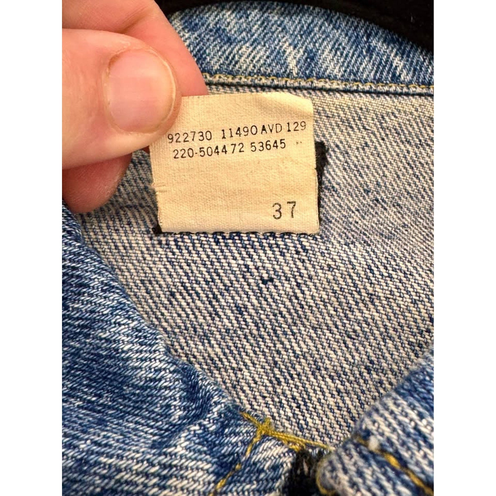 Vintage Early 90s Lee Hangin w MTV Denim Jean Jacket Made in USA XL Rare MTV