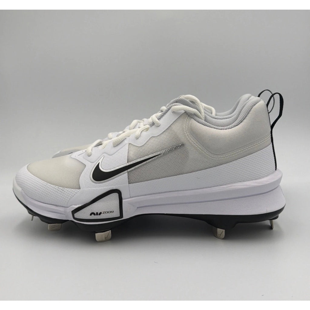 Nike Force Zoom Trout 9 Pro Baseball Cleats White Black FB2907-102 Mens Sz 8 NWT