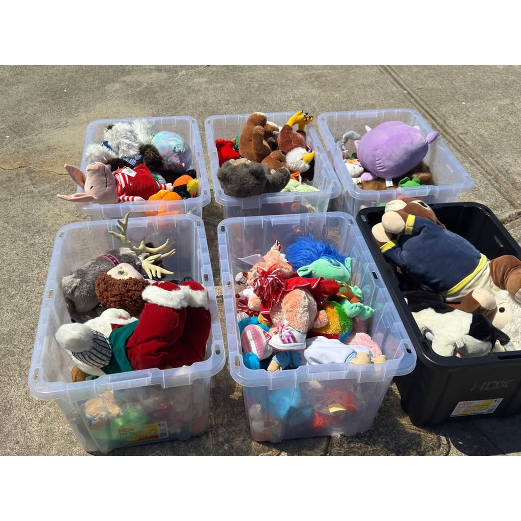 Massive Plush Lot (6 Full Totes) Vintage 80s 90s Build A Bear Cabbage Patch + Characters
