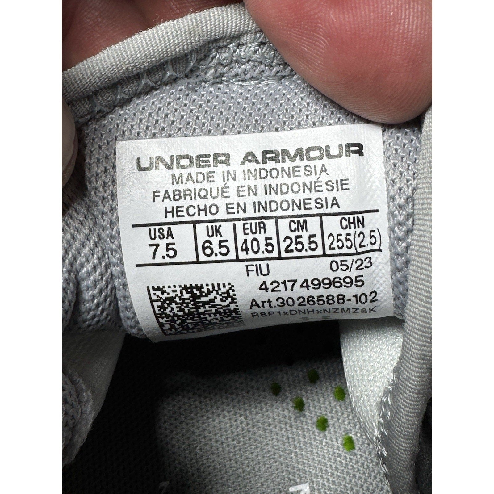 Under Armour Harper 8 Elite Mens 7.5 Halo Grey Metal Baseball Cleats 3026588-102