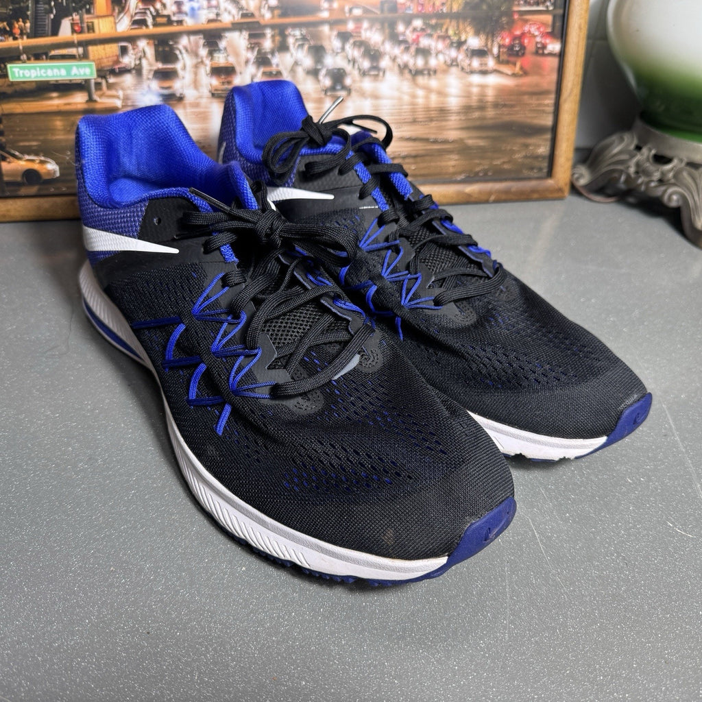 Nike Zoom Winflo 3 Mens Size 15 Blue Black Athletic Running Shoes Sneakers