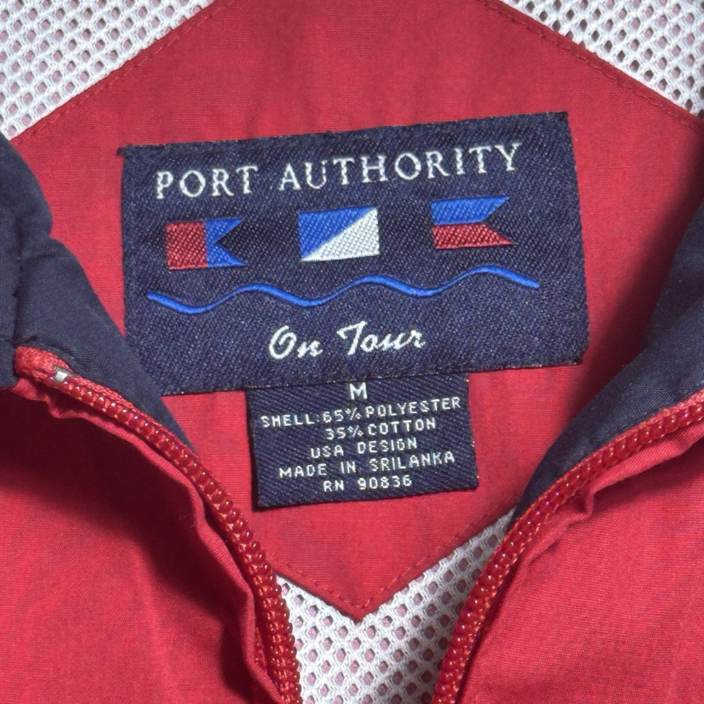 Port Authority On Tour Knoxville Moose Lodge #1560 Windbreaker Jacket Mens M Red