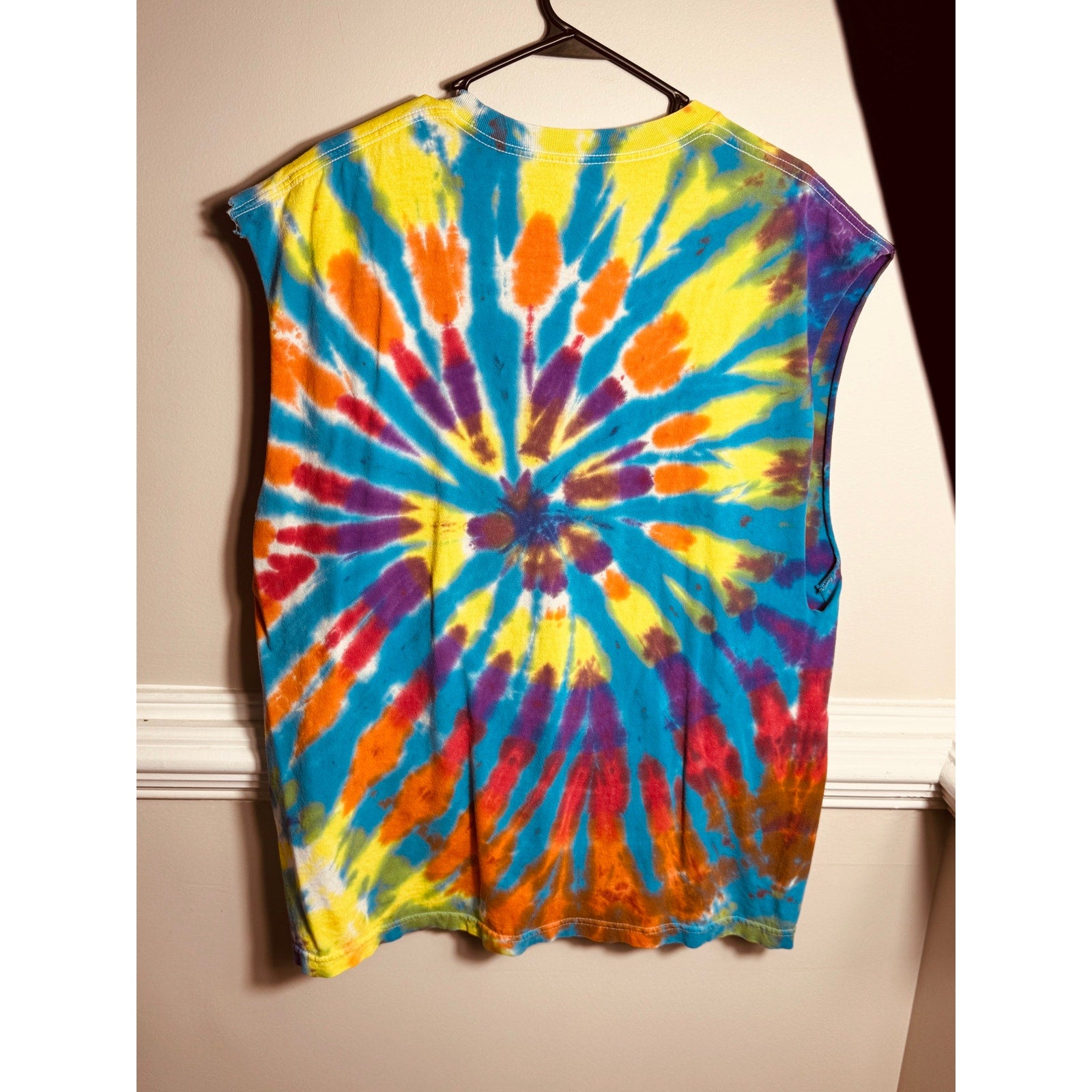 Vintage Sublime 4:20 Tie Dye Cut Off Band Tee Tank Top XL 90s Y2K Grunge Rare
