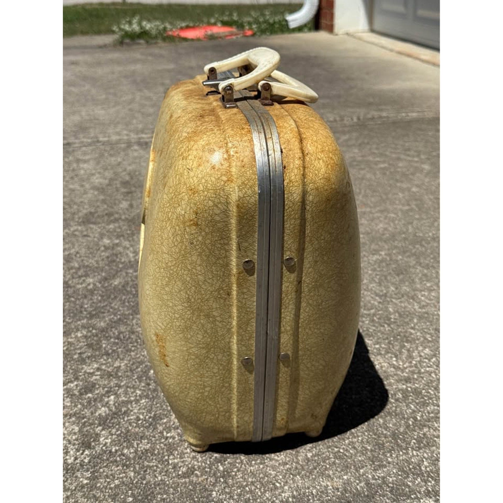 Vintage Brunswick Bowling Shoes + Columbia 300 Ball w/ Hard Case Retro Set