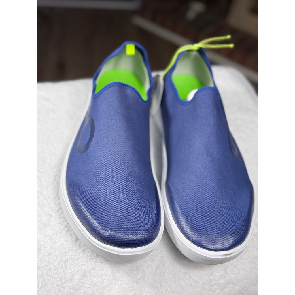 OOFOS OOmg Eezee Men’s Slip On Recovery Shoes Navy Blue Size 13 EU 46