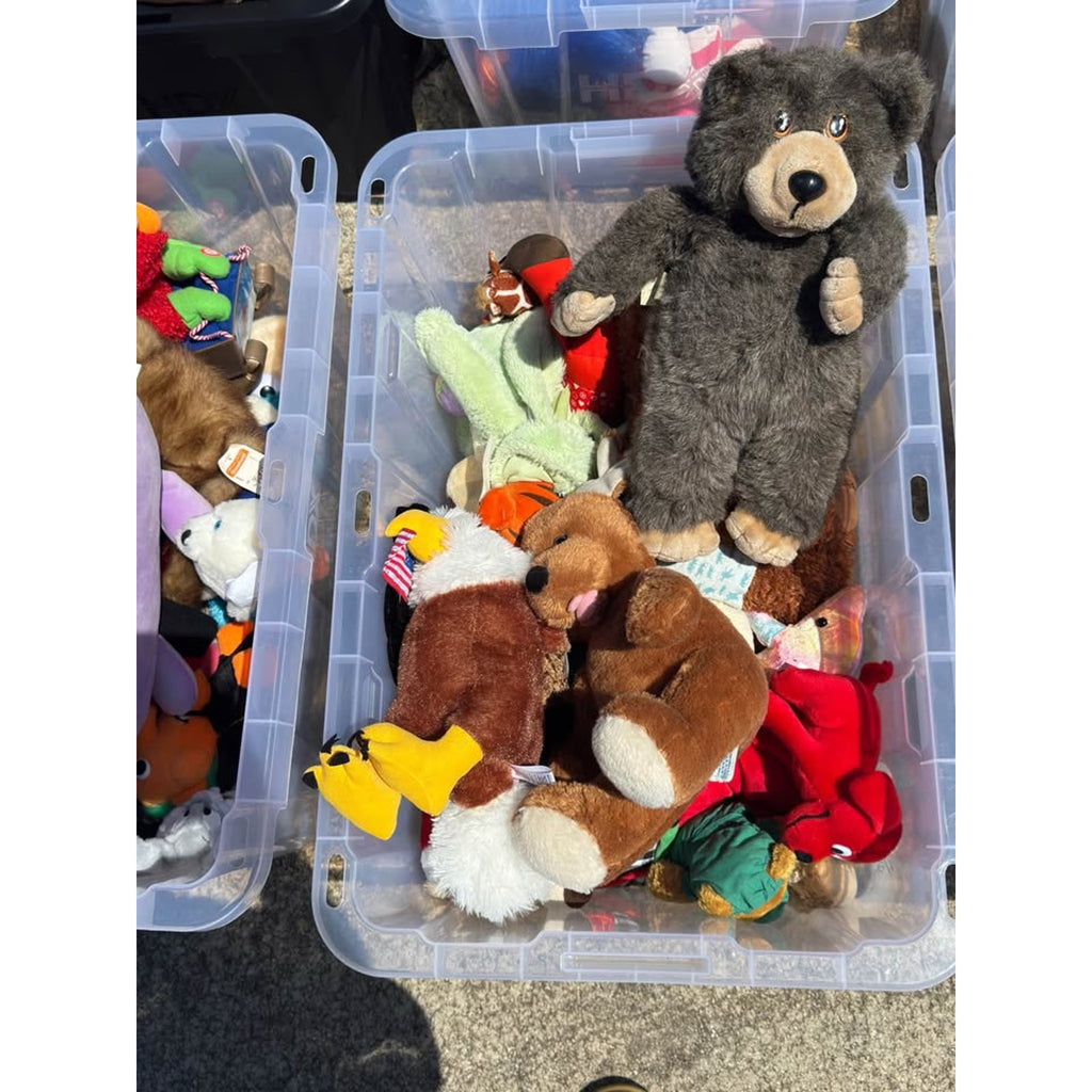 Massive Plush Lot (6 Full Totes) Vintage 80s 90s Build A Bear Cabbage Patch + Characters