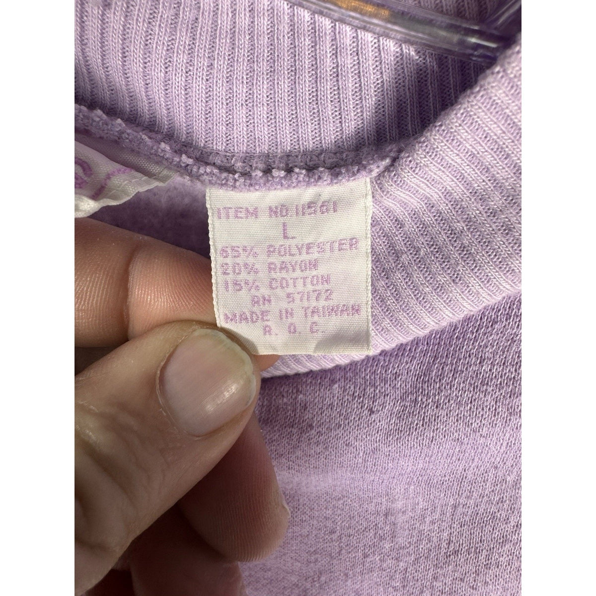 Rare Vtg 80s 90s Goolagong Purple Henley Sweatshirt Pullover Womens L Taiwan HTF