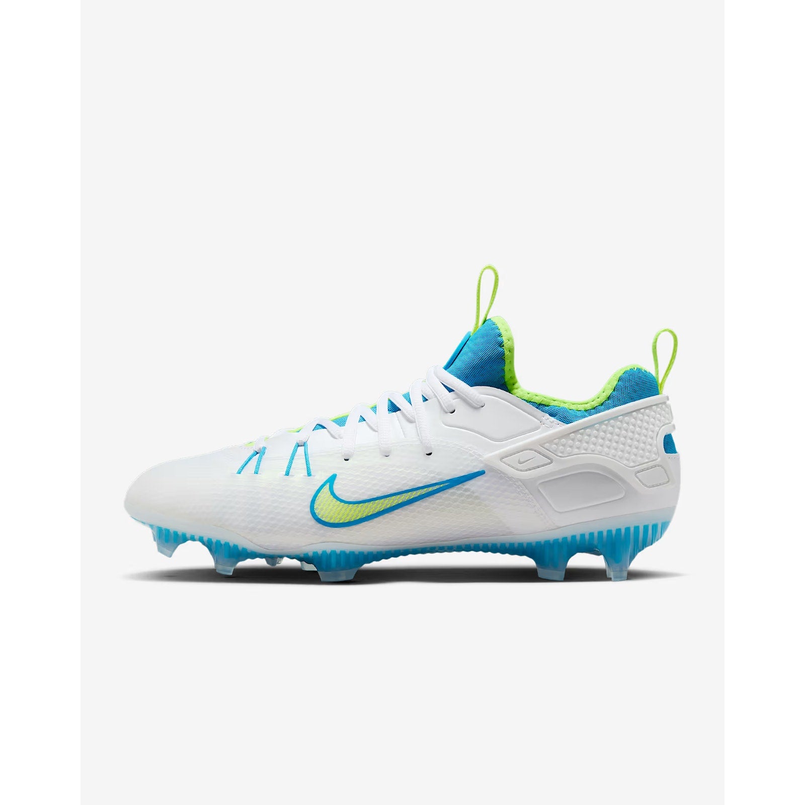 Nike Huarache 9 Elite LAX SE Lacrosse Cleats Men 6 / W 7.5 White Volt FV6147-100