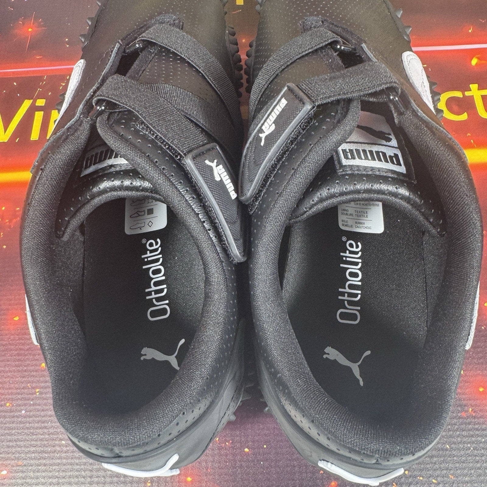 Puma Mostro Perforated Sneakers Black Men’s US 9 EUR 42 Hook & Loop 397331-02