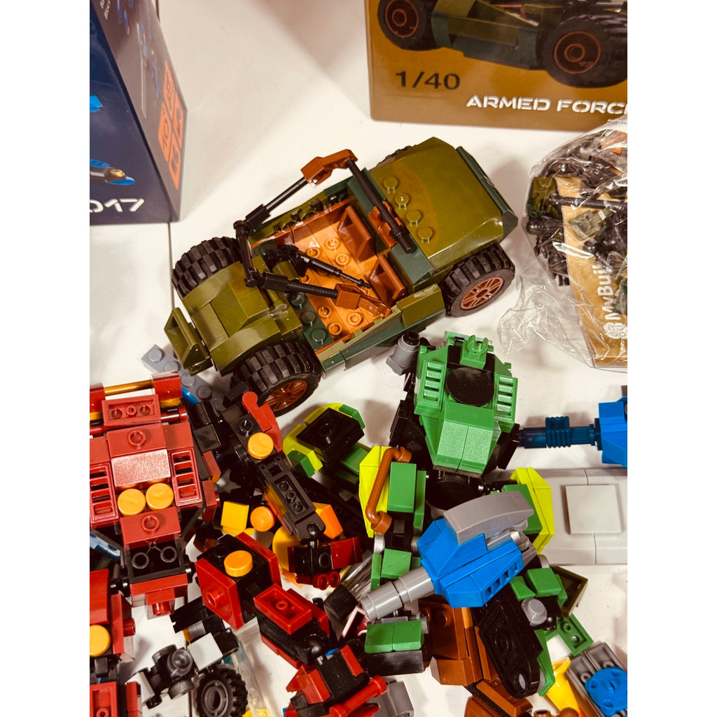 MyBuild Mecha Frame Robot Building Block Lot 7002 Ajax + 5017 Keiji 2 + Multi Mech Bundle