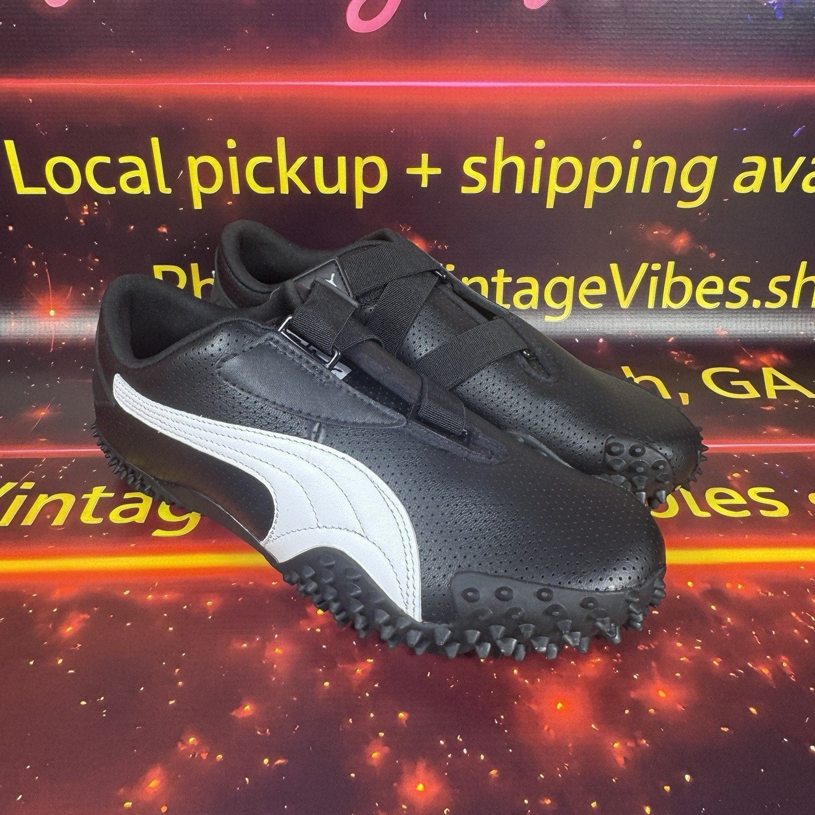 Puma Mostro Perforated Sneakers Black Men’s US 9 EUR 42 Hook & Loop 397331-02