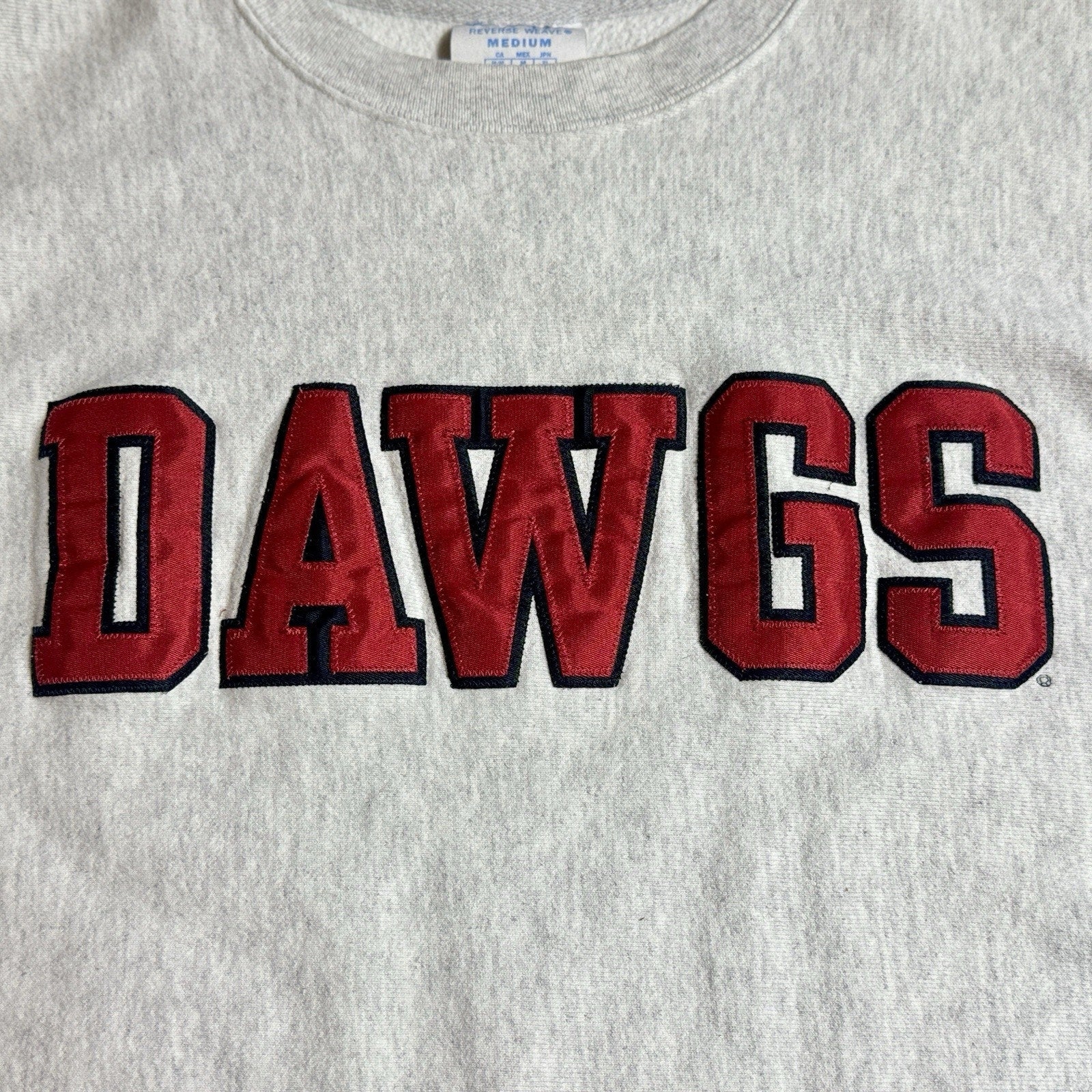 Champion Reverse Weave Crewneck Sweatshirt Georgia Bulldogs DAWGS Football Sz M