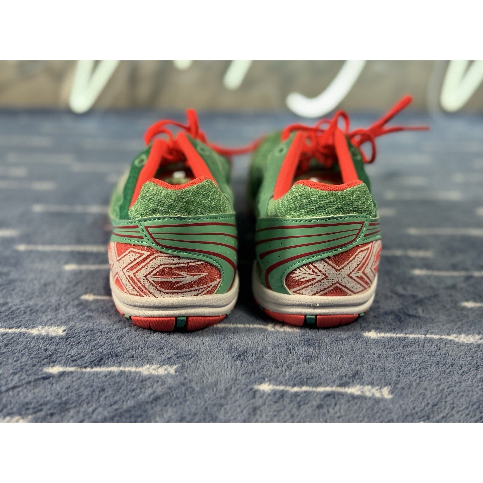 Saucony Endorphin Kilkenny XC5 Spike Women 10 Men 8.5 Green Red Aqua Vizi Coral