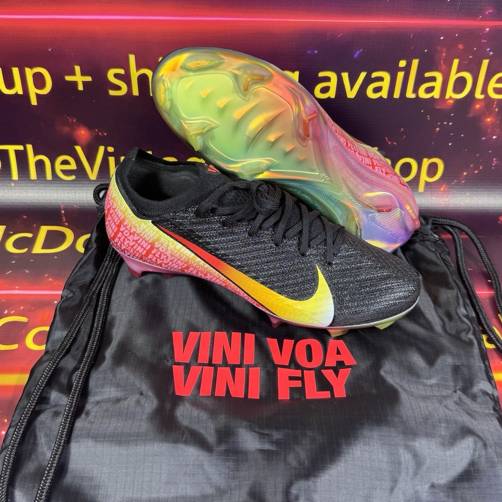 Nike Zoom Mercurial Vapor 16 Elite FG VJR Soccer Cleats IB2356-001 Men 6.5 NEW