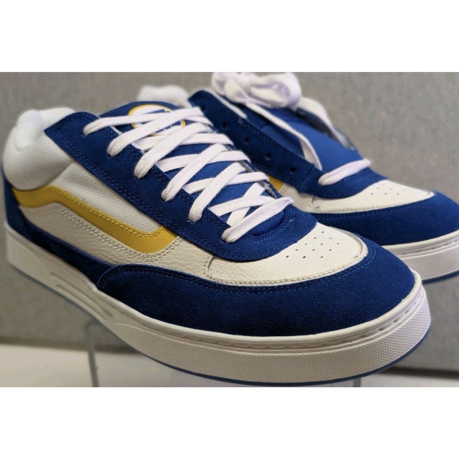 Vans Skate Estazzo VN000D45BYL Blue Yellow White Skate Shoe Mens 9.5 Sold Out