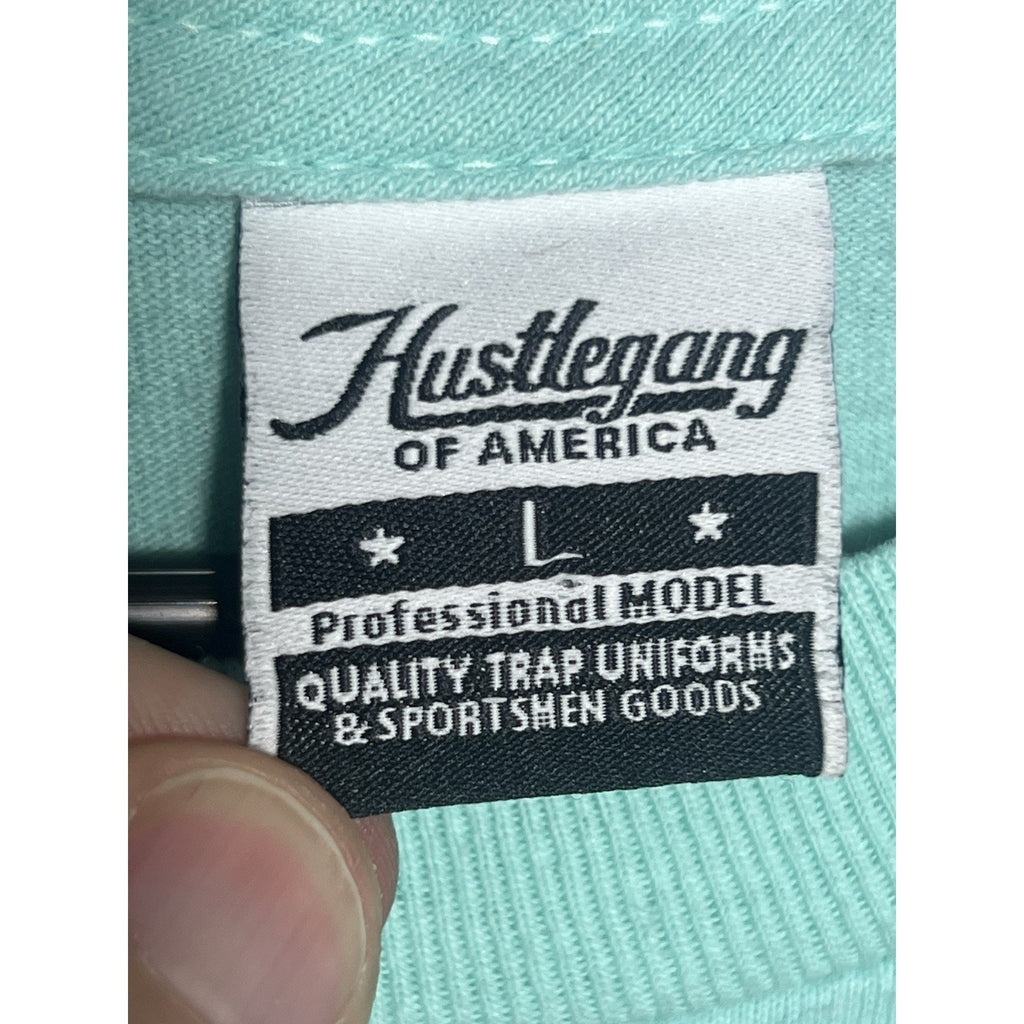 Hustle Gang Trap Uniform Sporting Goods Distressed Indian Chief T Shirt Size L