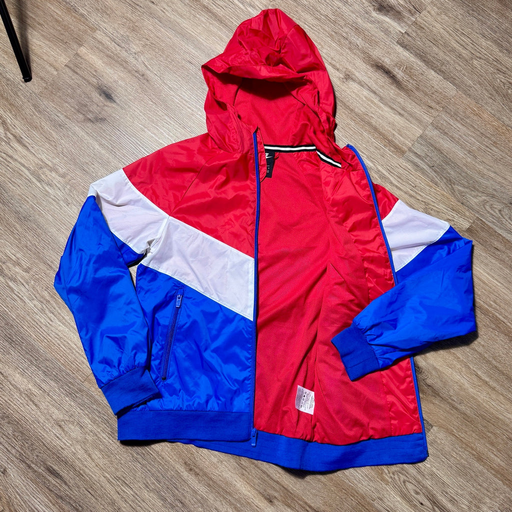 Nike Windrunner Hooded Jacket Youth Large CJ6722-657 Red Blue White