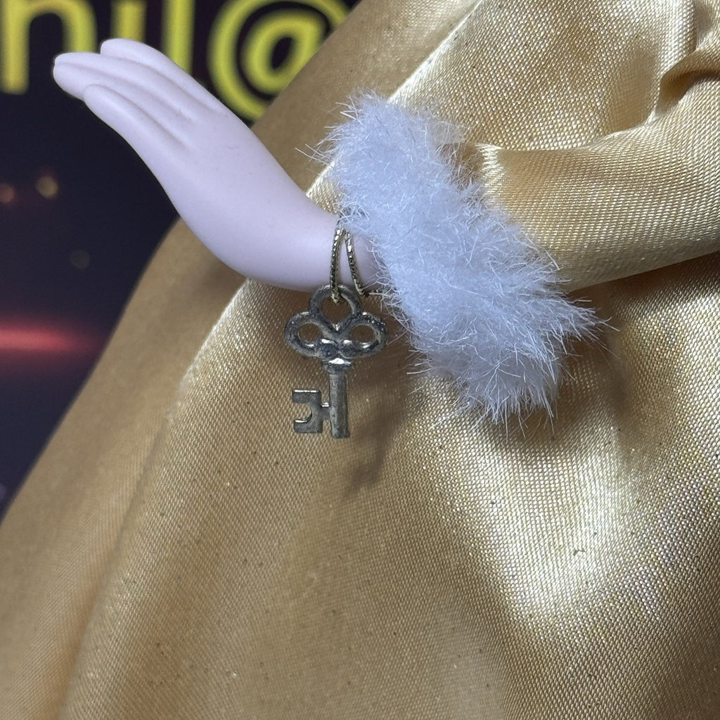Vtg Brass Key Keepsakes Disney Snow White Porcelain Doll 15” With Display Base
