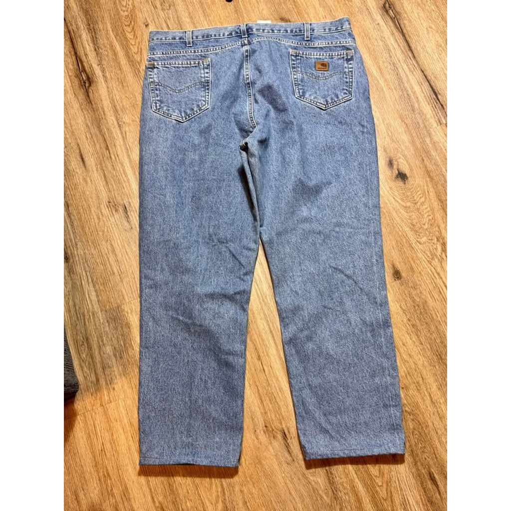 Carhartt B18 STW Men’s Traditional Fit Straight Leg Jeans 44x29 Light Wash Denim