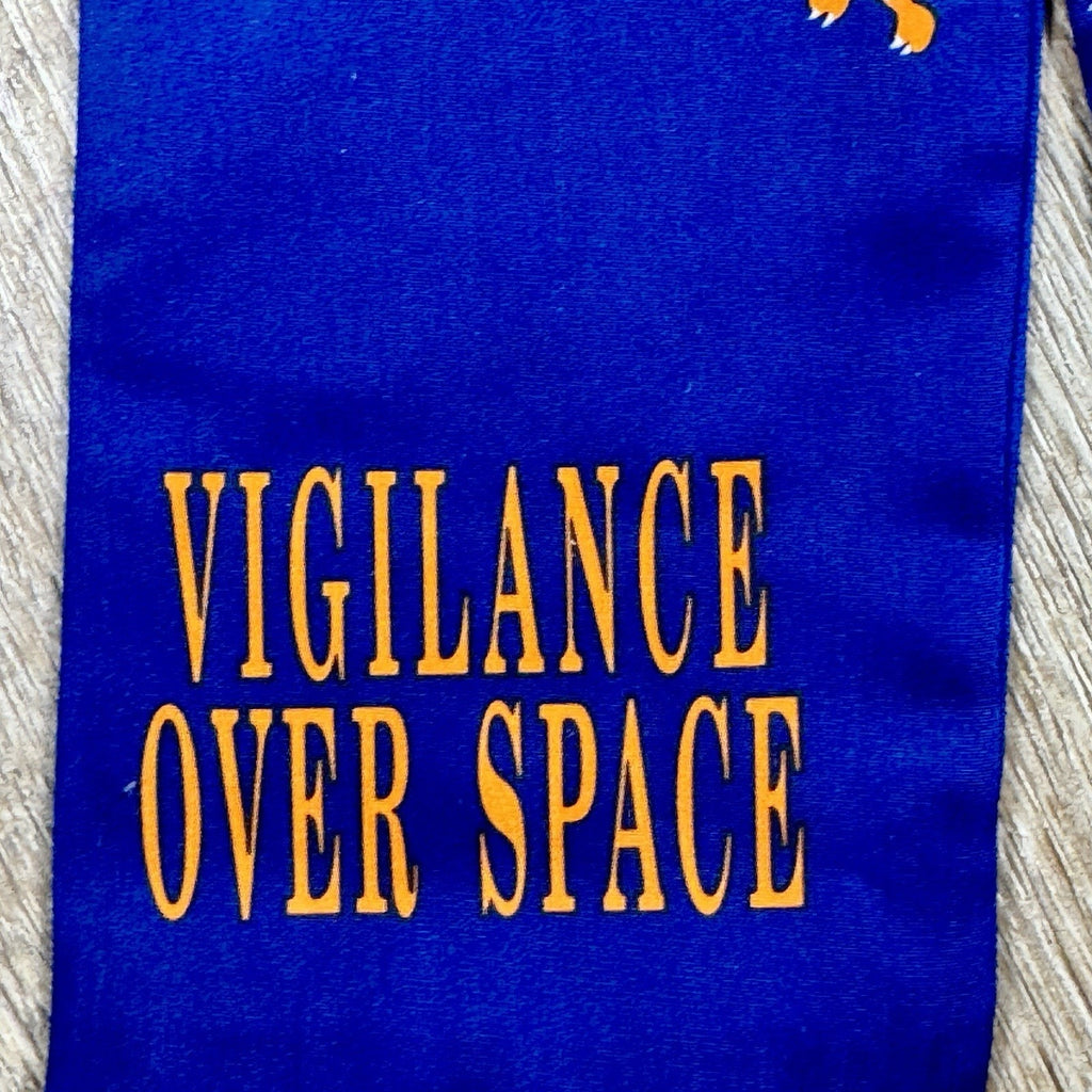VTG 1990s RAMA World 1st Command & Control Squadron Flight Scarf USAF Space 46”
