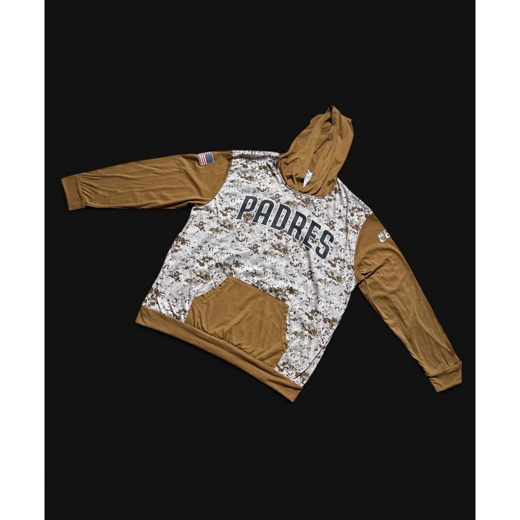 San Diego Padres Military Appreciation Camo Hoodie Adult XL SGA Giveaway MLB