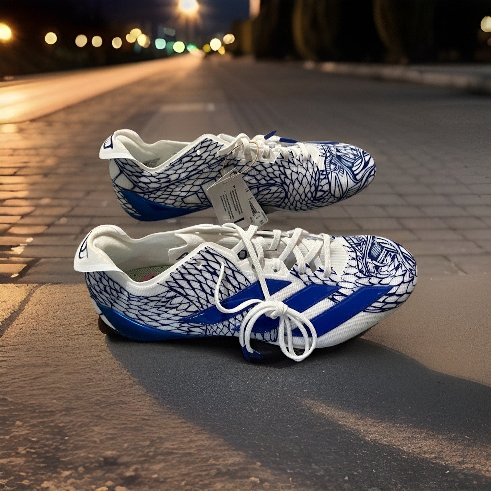 ADIDAS Adizero Electric II Football Cleats Royal Blue US Men's Sz 10 IH8569 NWT