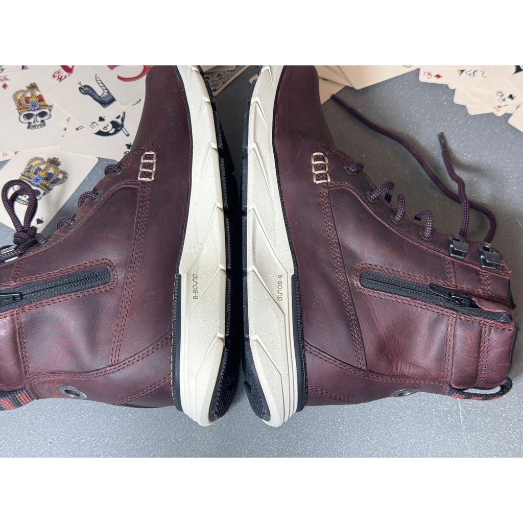 L.L.Bean Down East Utility Primaloft Insulated Hiking Boots Women 8 Wine Leather