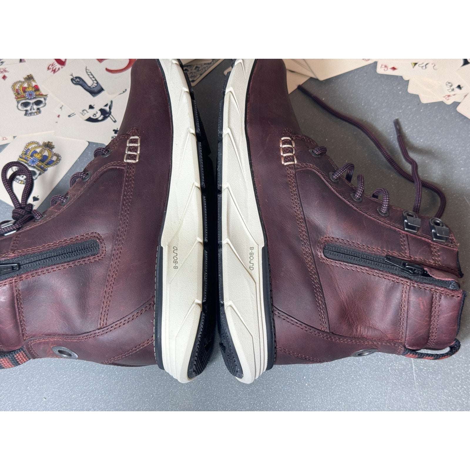 L.L.Bean Down East Utility Primaloft Insulated Hiking Boots Women 8 Wine Leather