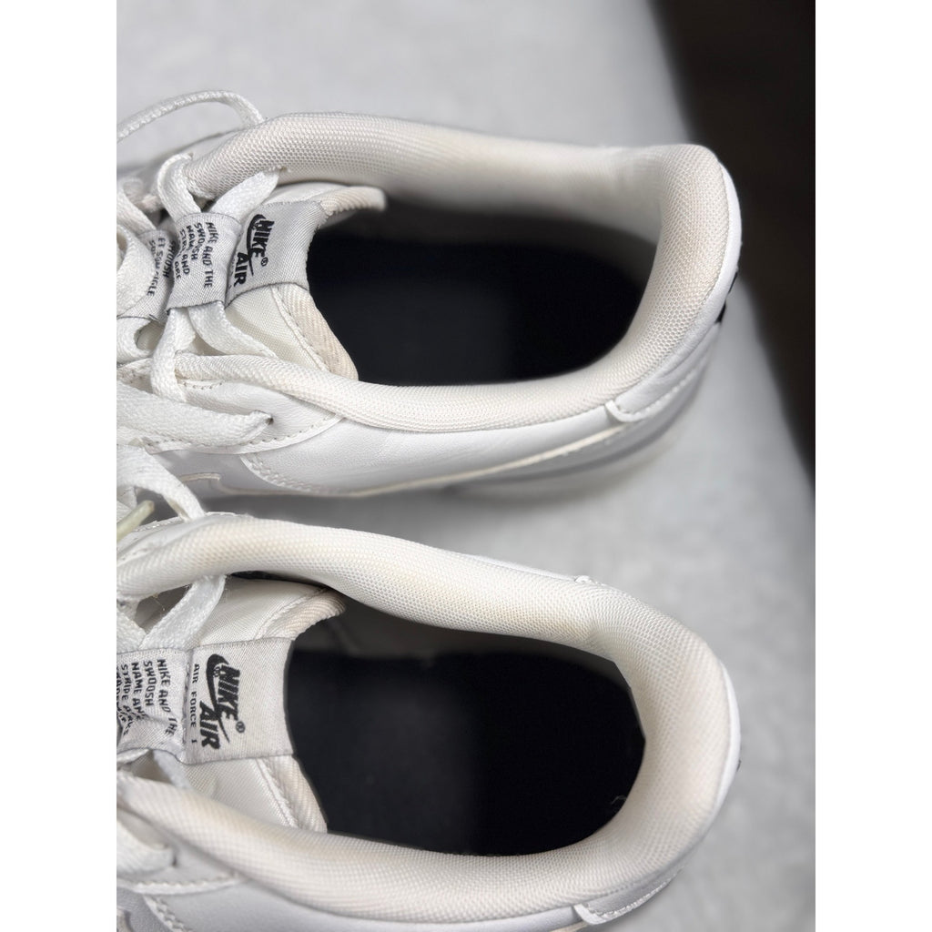 Nike Air Force 1 Low White Black Outline CJ4092-100 Youth Sz 7Y Men 7 Women 8.5