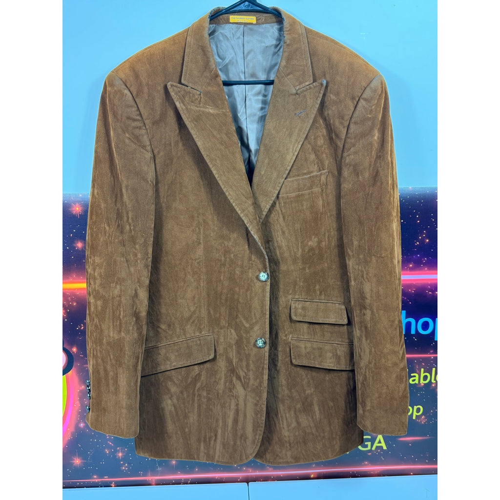 Vtg Forsyth & Fricke Men’s Brown Suede Leather Blazer Jacket Western Sport Coat