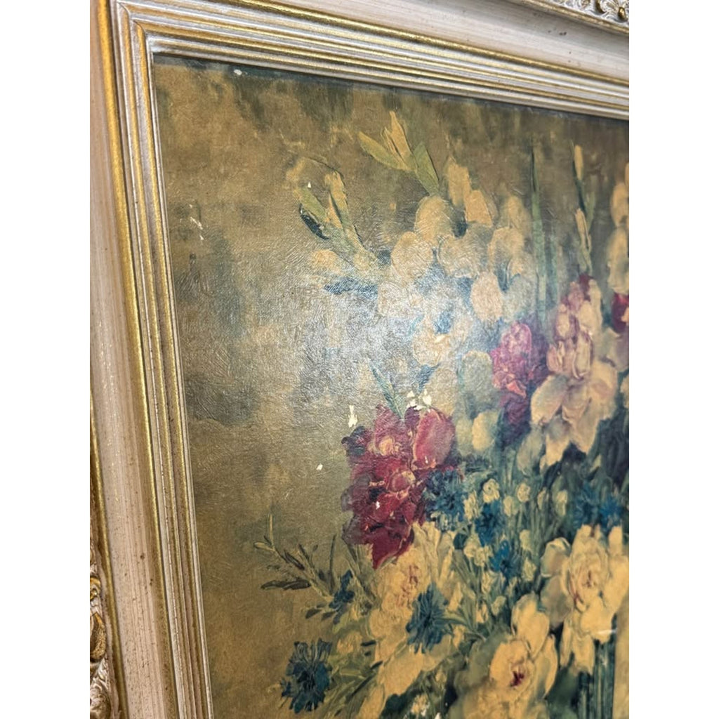 Ann Cochran Summer Splendor 1944 Oil Painting Floral Still Life Framed TV Prop