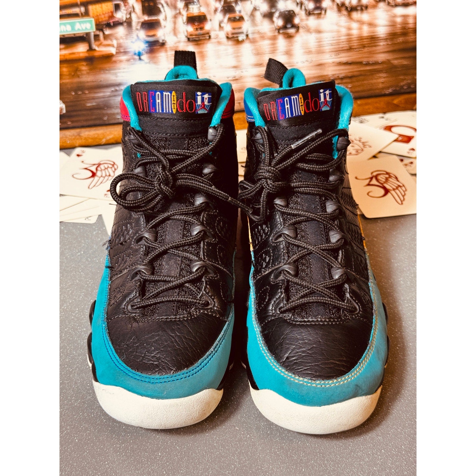 Nike Air Jordan 9 Retro GS Dream It Do It Youth 6.5Y Women’s 8 Black  302359-065