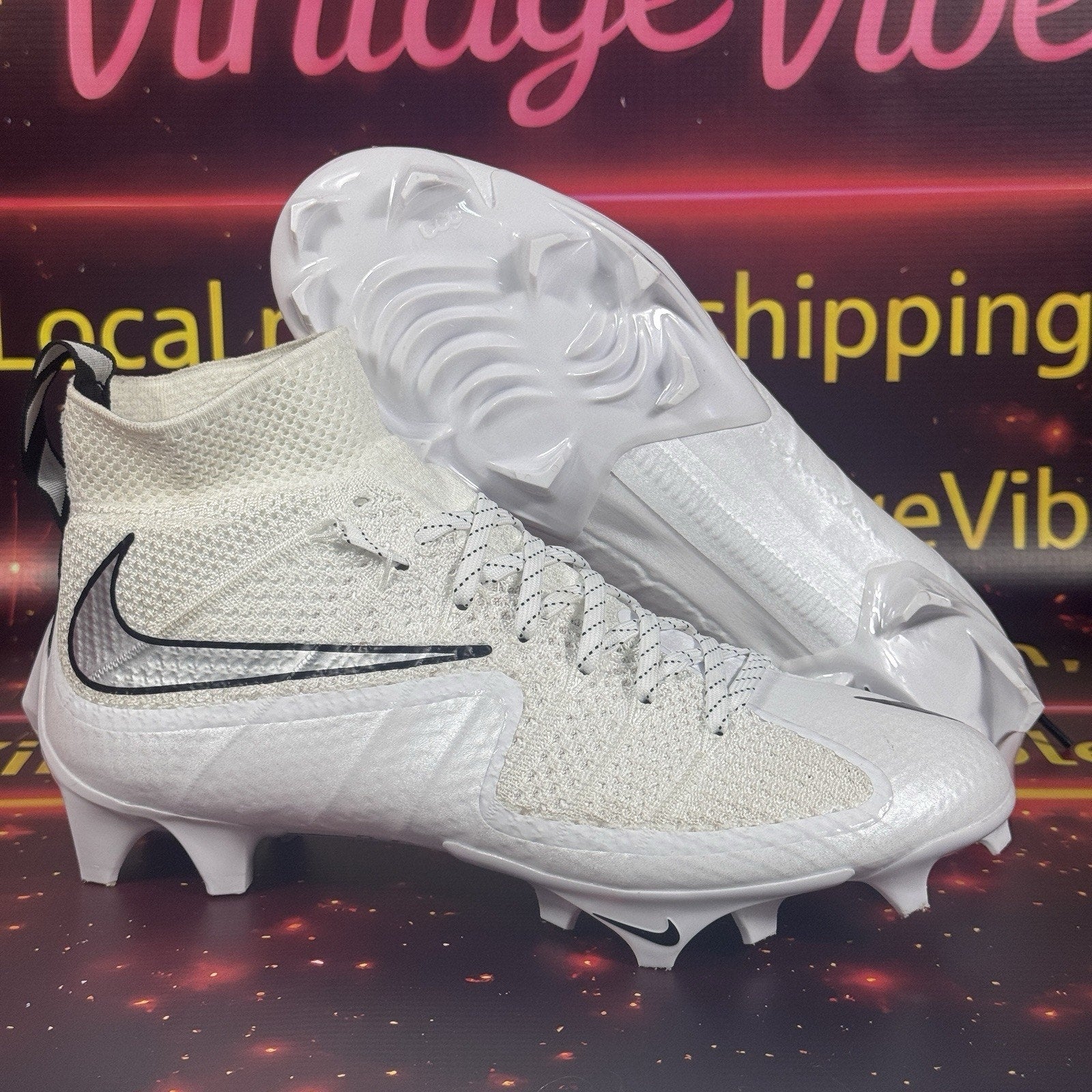 Nike Vapor Edge 360 Untouchable Football Cleat White FQ0235-102 Men's Size 8
