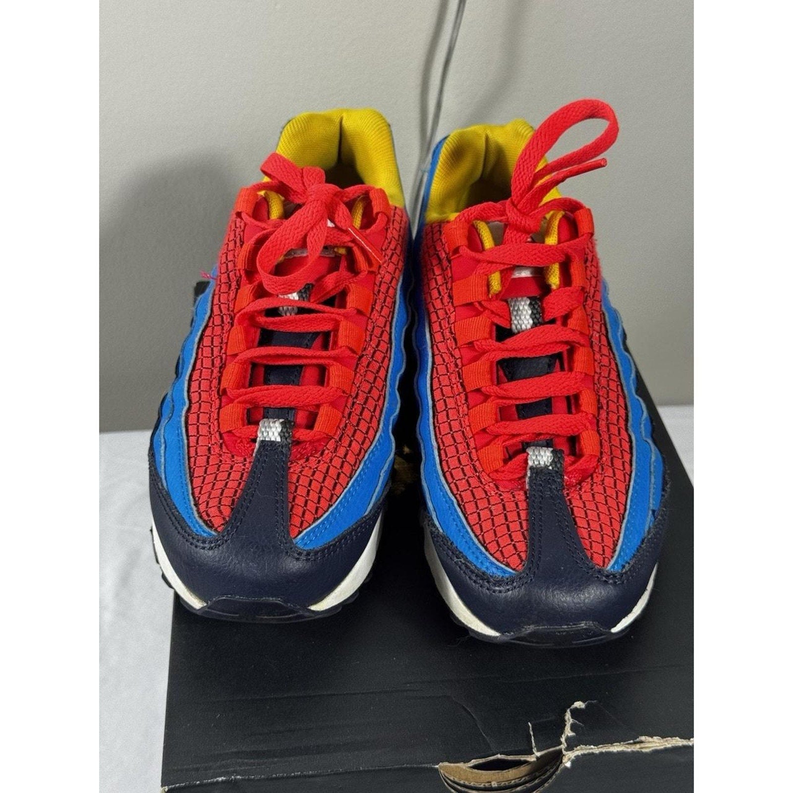 Nike Air Max 95 GS Crimson Blue Youth Sz 4.5Y AV2289-600 2018 Women's 6