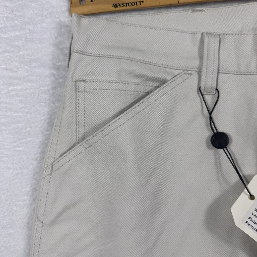 Factory Sample Carpenter Utility Pants Mens 32 Peached Stretch Twill Workwear
