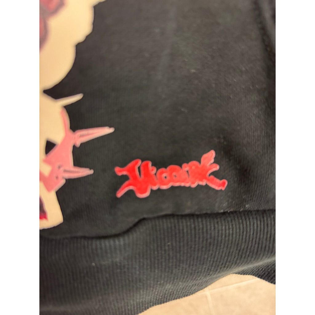 Vicaire Seminar Evil Hearts Club Graphic Hoodie Black XS Y2K Goth Streetwear