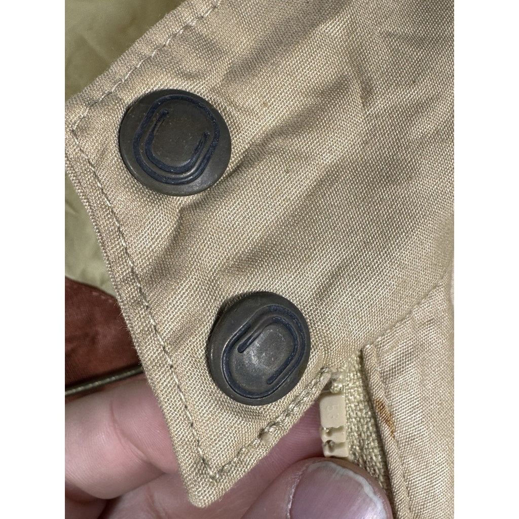 Vtg 1970s London Fog Outdoors Unlimited Striped Cafe Racer Jacket Tan Brown Sz M
