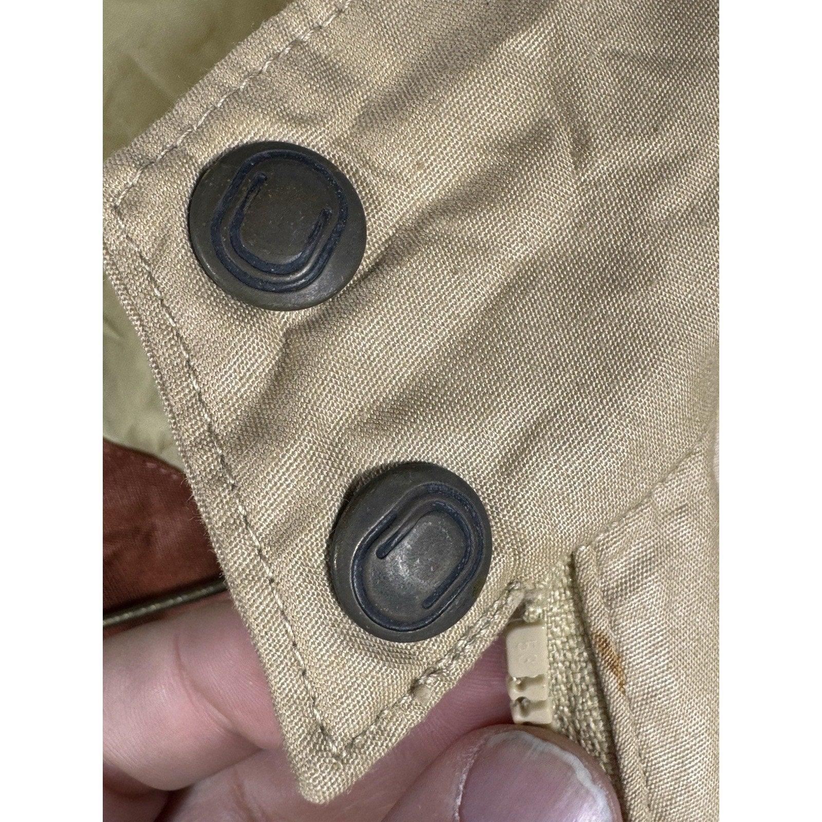Vtg 1970s London Fog Outdoors Unlimited Striped Cafe Racer Jacket Tan Brown Sz M