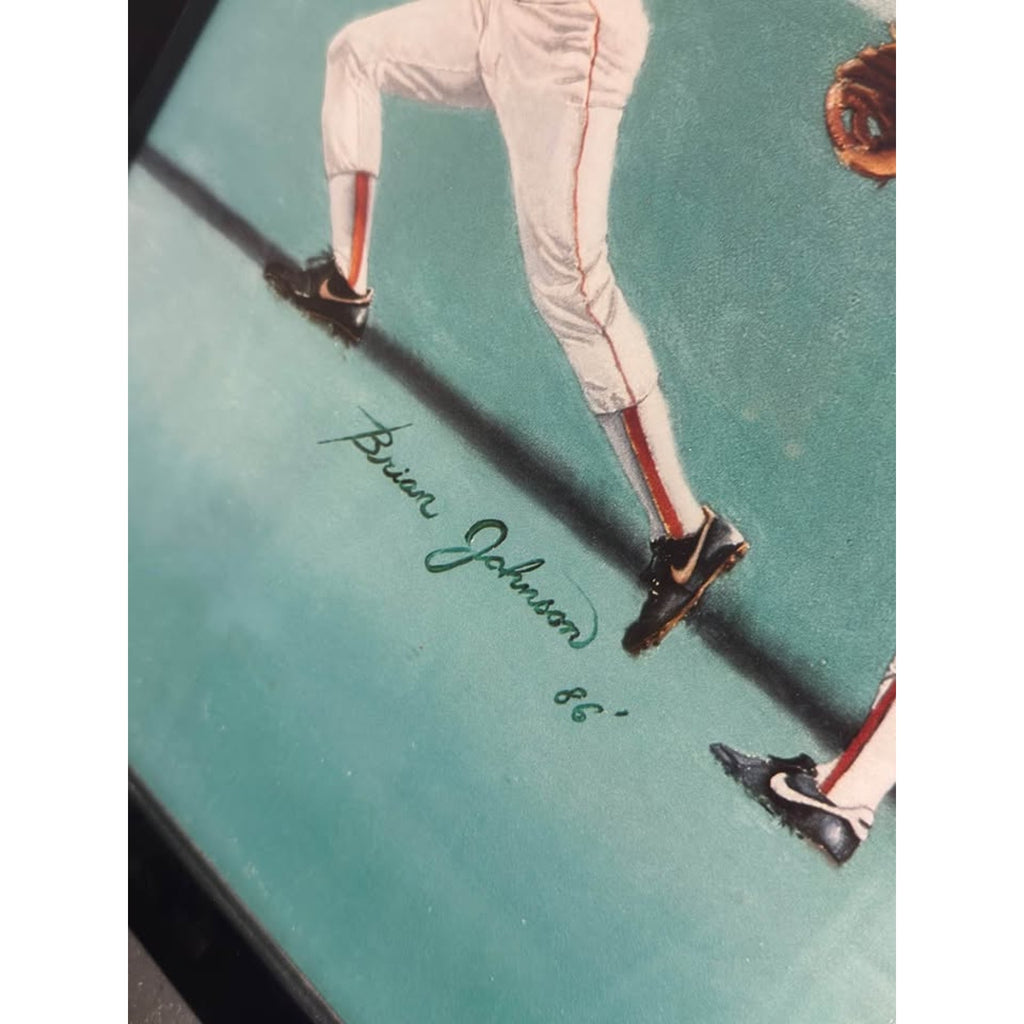 Wade Boggs Brian Johnson Limited Edition Lithograph /750 1986 Framed Red Sox