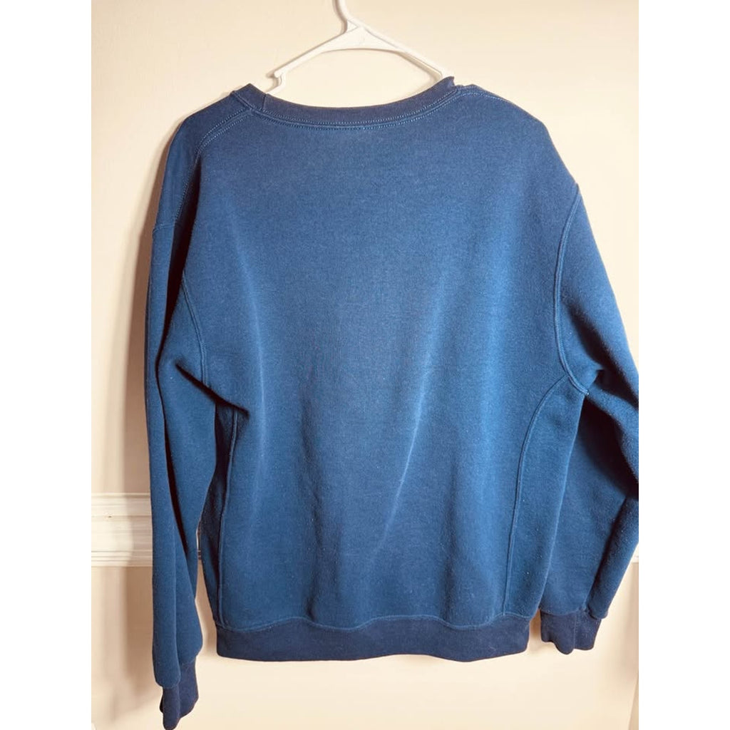Vintage Russell Athletic The Citadel Bulldogs Crewneck Sweatshirt Navy Blue Sz L