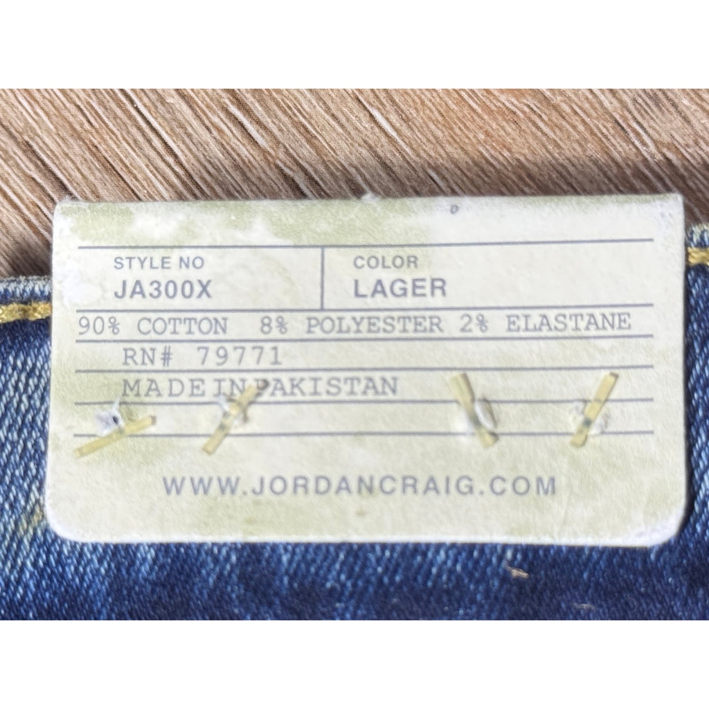 Jordan Craig Legacy Edition Aaron Jeans Men 46x32 Blue Stretch Slim Taper Denim