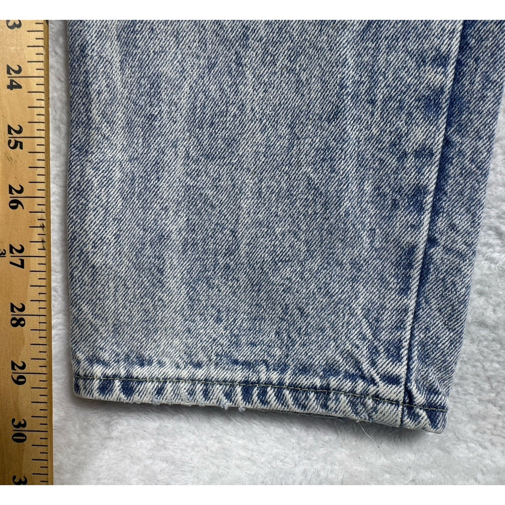 Vtg 1987 Sasson Jeans Womens 27x29.5 Acid Wash High Rise Straight USA 29x32 Mom