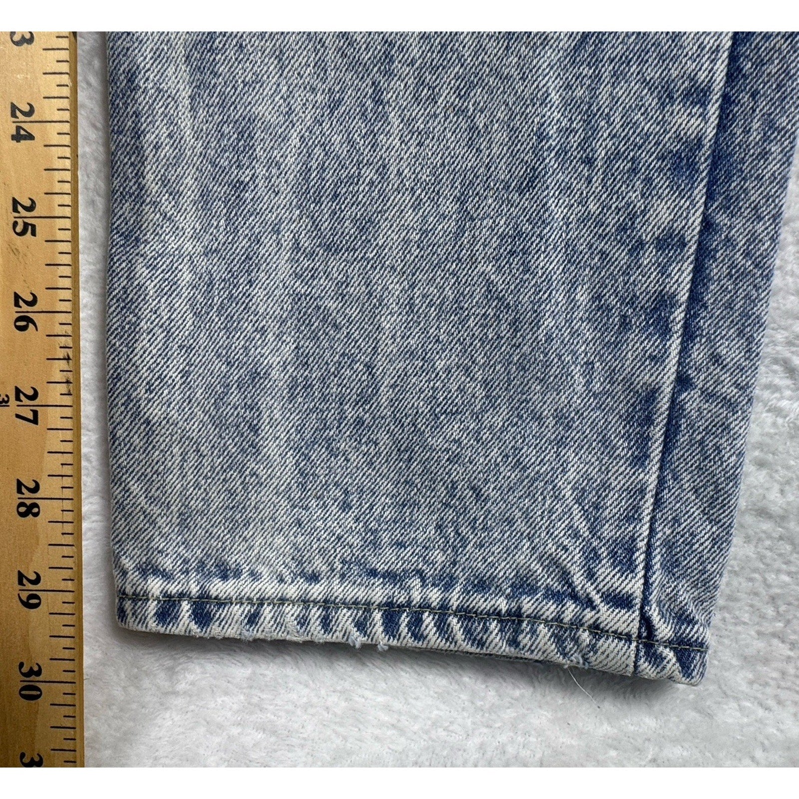 Vtg 1987 Sasson Jeans Womens 27x29.5 Acid Wash High Rise Straight USA 29x32 Mom