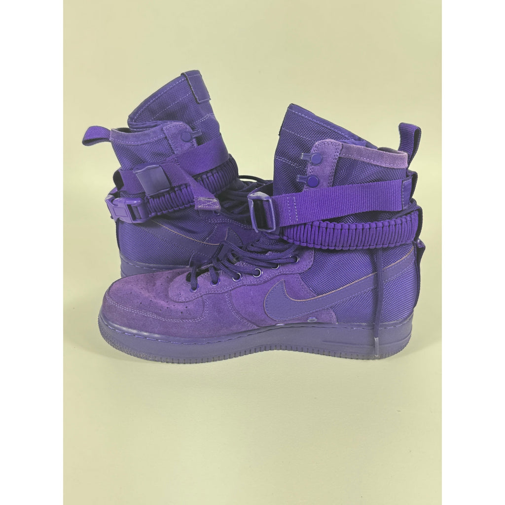 Nike SF Air Force 1 AF1 High Purple Dynasty Suede 864024-500 Mens Sz 11 2017