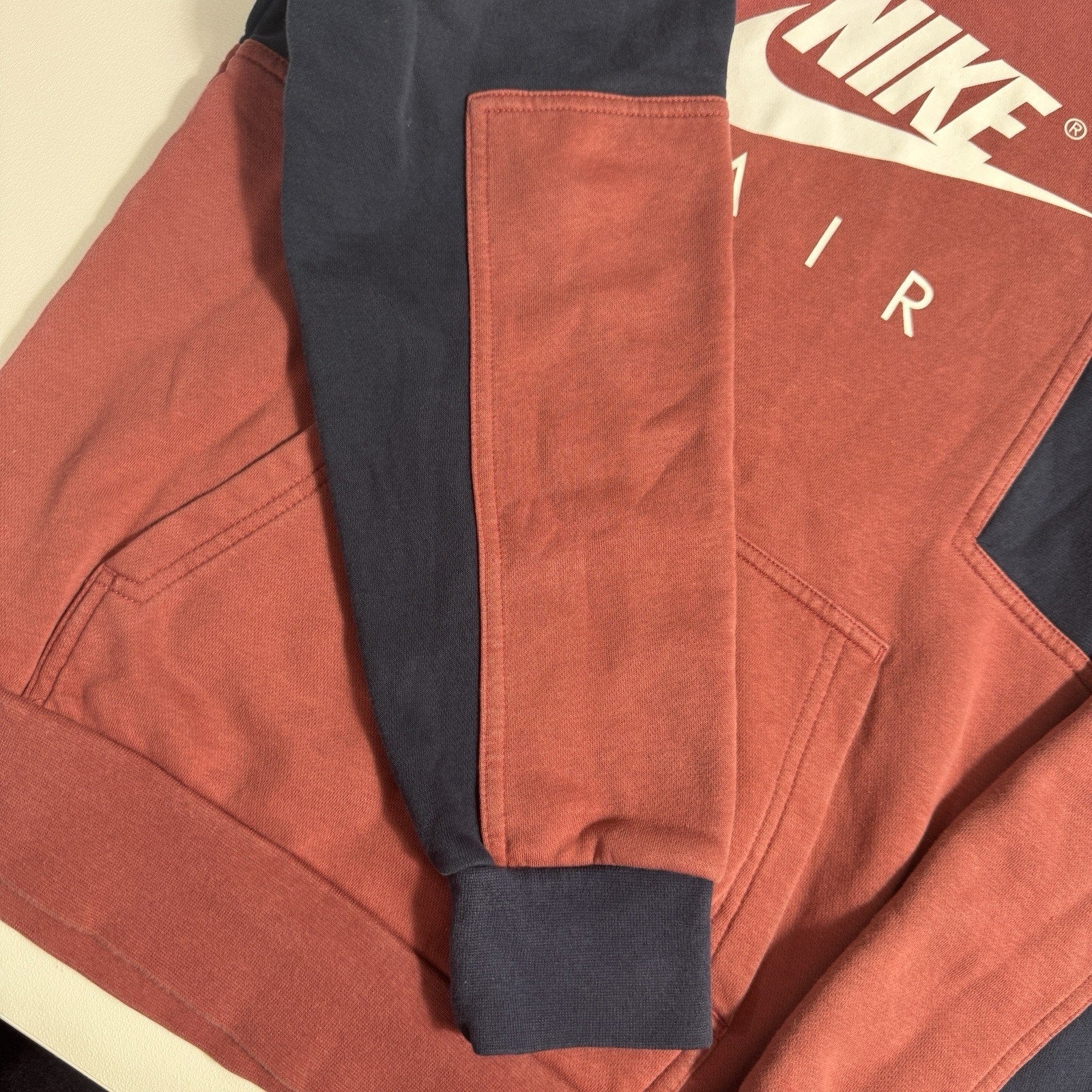 Nike Air Matching Hoodie Jogger Set Small Red Navy DR8948-661 Sportswear