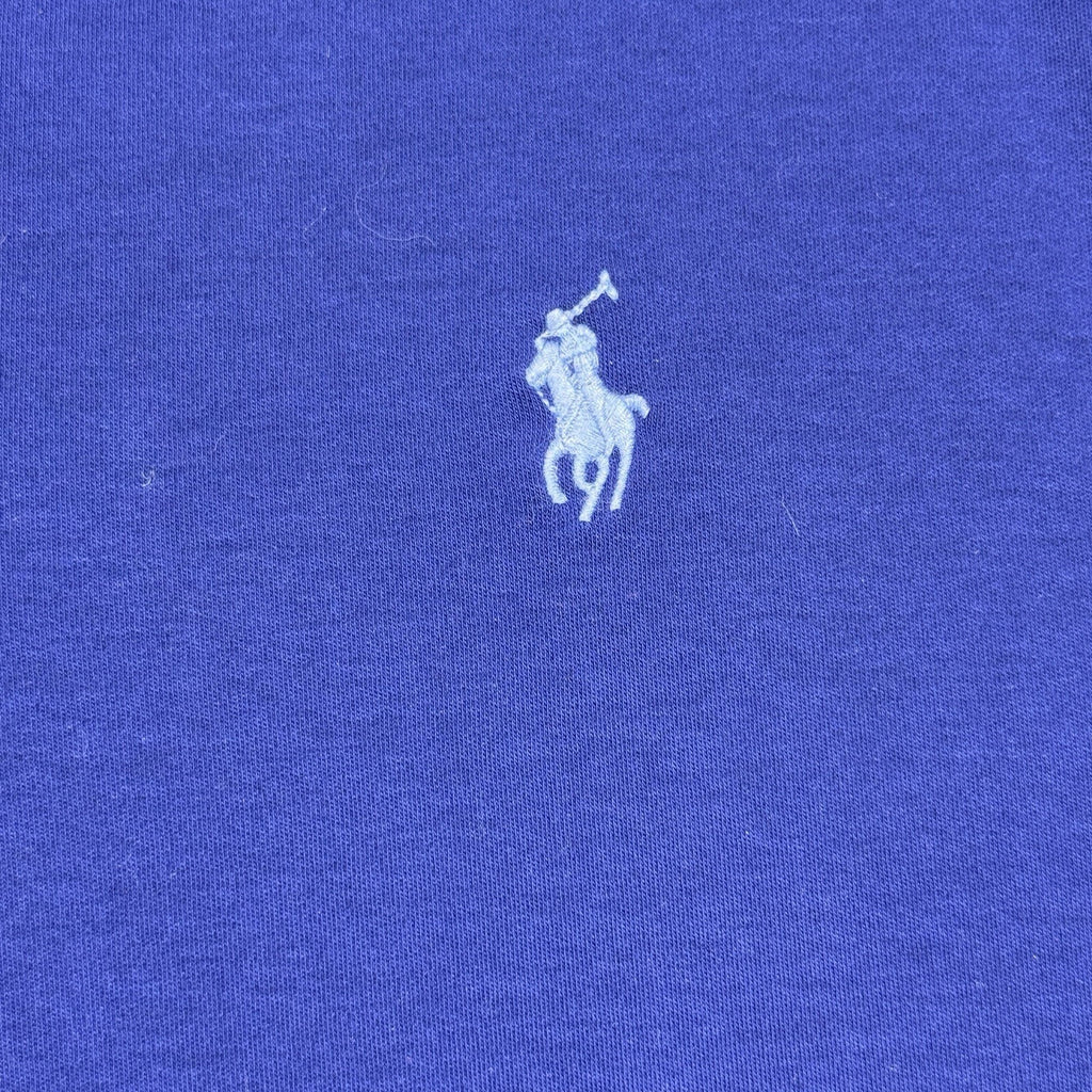 Polo Ralph Lauren Mens L Custom Slim Fit Polo Shirt Royal Blue Short Sleeve