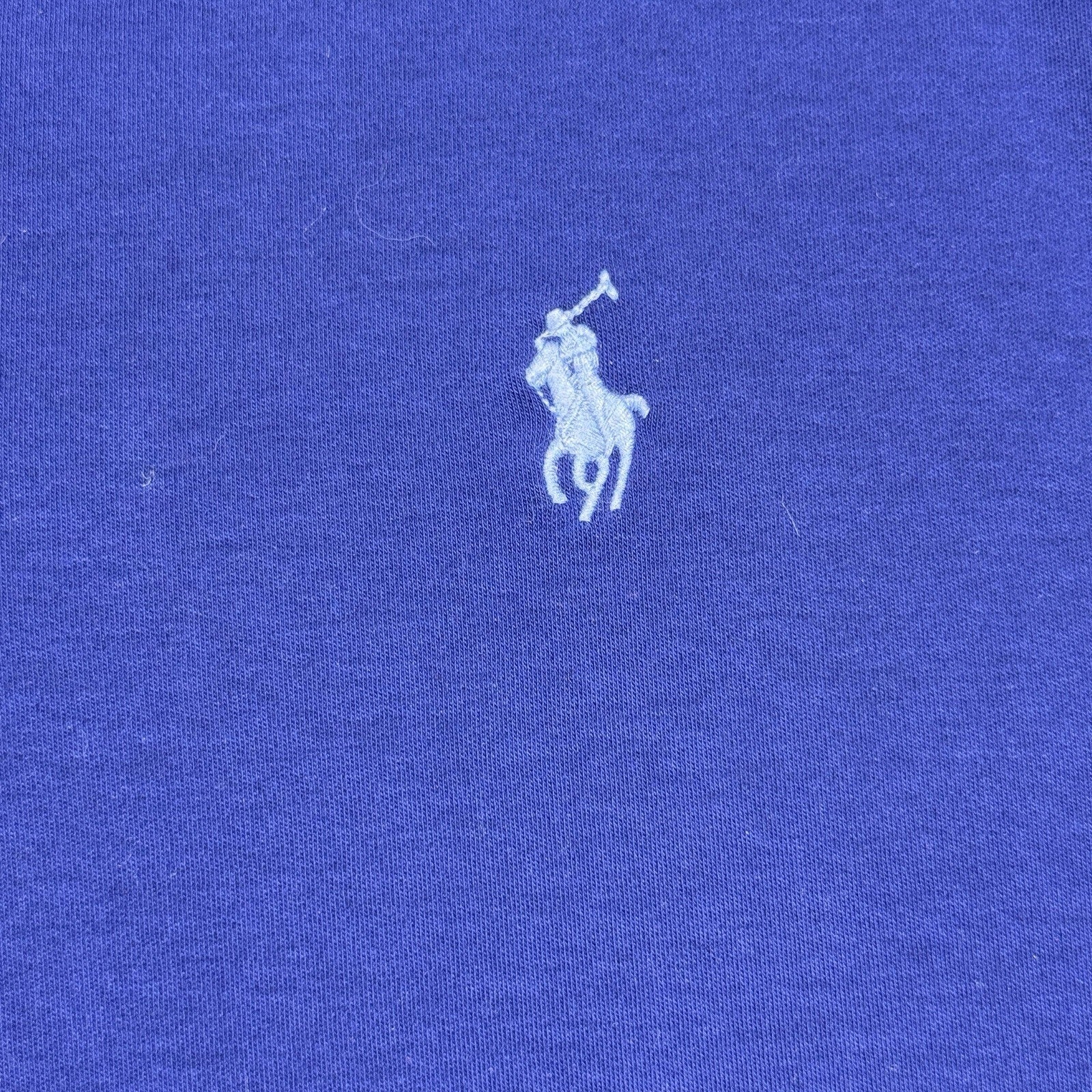 Polo Ralph Lauren Mens L Custom Slim Fit Polo Shirt Royal Blue Short Sleeve