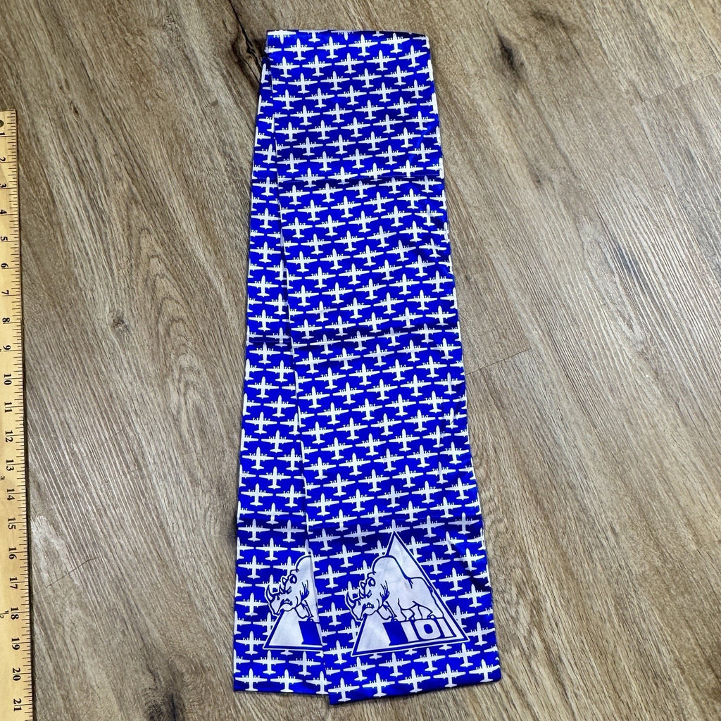 Vtg Rakkel RAMA World 101st ARW KC-135 Air Force Flight Scarf 45” USA Military